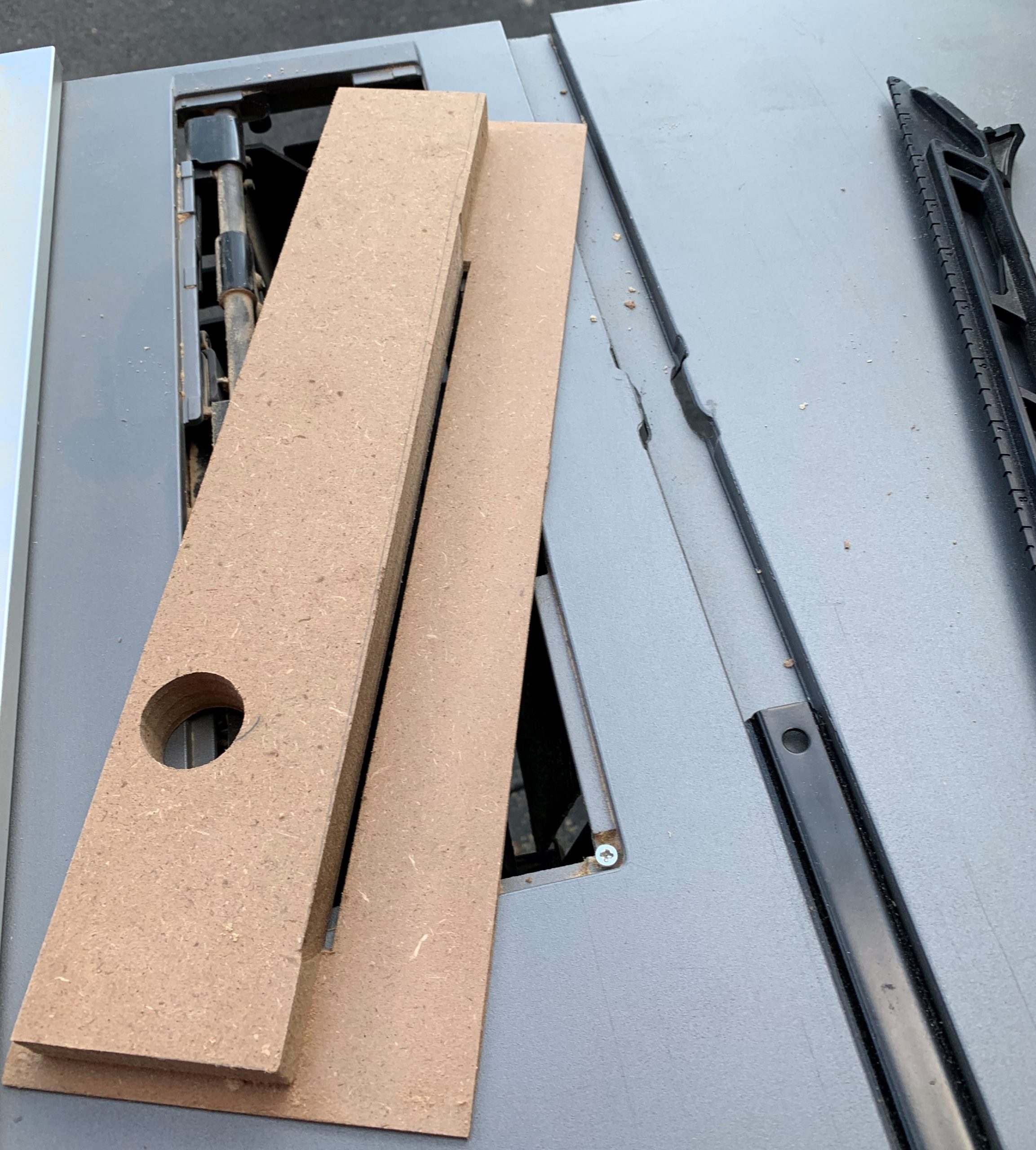 RYOBI Zero Clearance insert for RTS12 Portable Table Saw 10 in. MDF